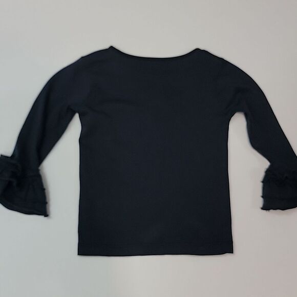 A.T.U.N. Ruffle Long Sleeve Navy Top size 2-3Y - Picture 3 of 5